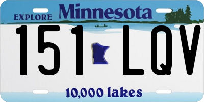 MN license plate 151LQV