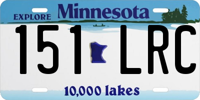 MN license plate 151LRC