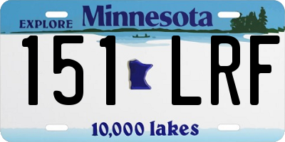 MN license plate 151LRF