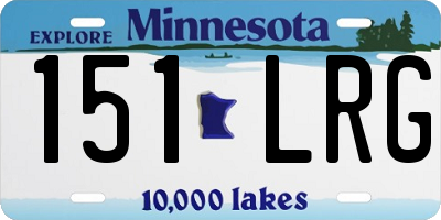 MN license plate 151LRG