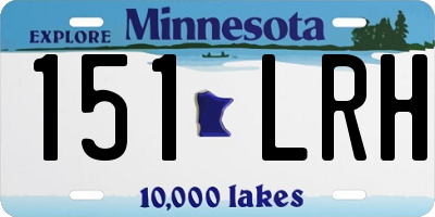 MN license plate 151LRH