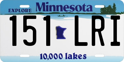 MN license plate 151LRI