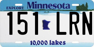 MN license plate 151LRN