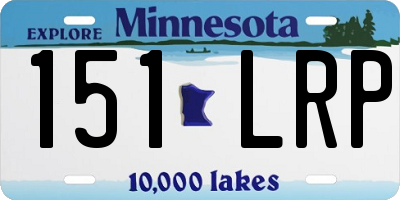 MN license plate 151LRP