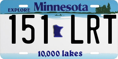 MN license plate 151LRT