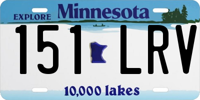 MN license plate 151LRV