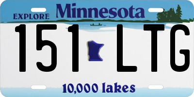MN license plate 151LTG