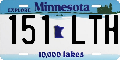 MN license plate 151LTH