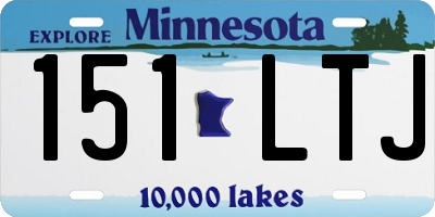 MN license plate 151LTJ