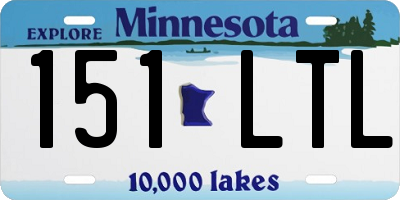 MN license plate 151LTL