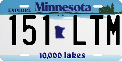 MN license plate 151LTM