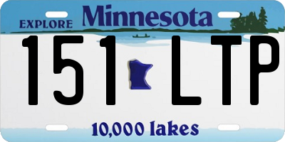 MN license plate 151LTP