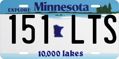 MN license plate 151LTS