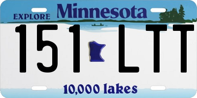 MN license plate 151LTT