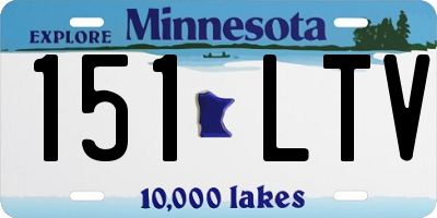 MN license plate 151LTV