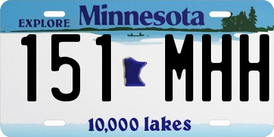 MN license plate 151MHH