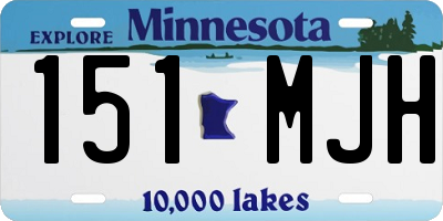 MN license plate 151MJH