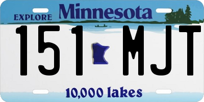 MN license plate 151MJT