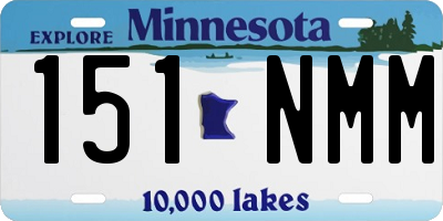 MN license plate 151NMM