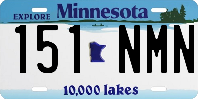 MN license plate 151NMN