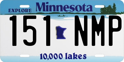 MN license plate 151NMP