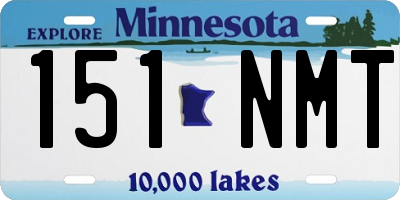 MN license plate 151NMT