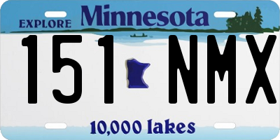 MN license plate 151NMX
