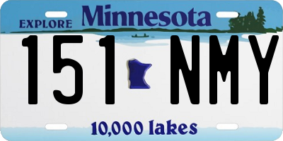 MN license plate 151NMY