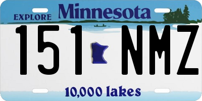MN license plate 151NMZ