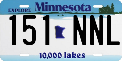 MN license plate 151NNL