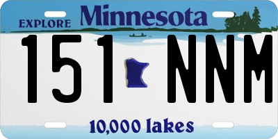 MN license plate 151NNM