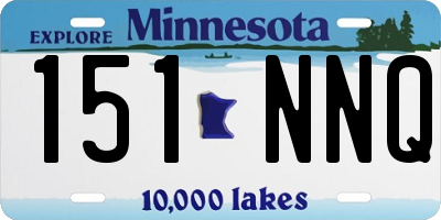 MN license plate 151NNQ