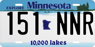MN license plate 151NNR