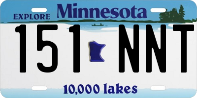 MN license plate 151NNT