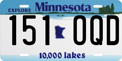 MN license plate 151OQD
