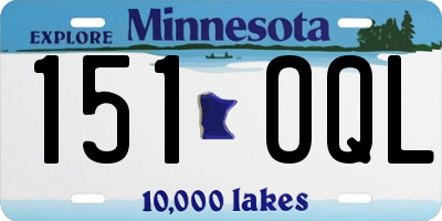 MN license plate 151OQL