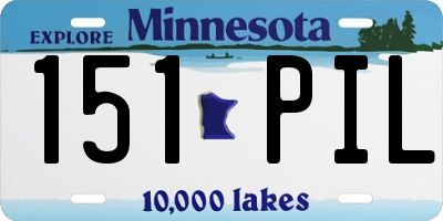 MN license plate 151PIL