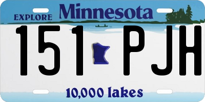 MN license plate 151PJH