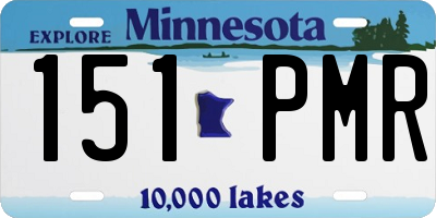 MN license plate 151PMR