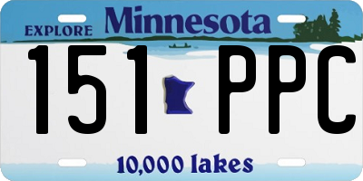 MN license plate 151PPC