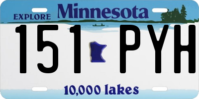 MN license plate 151PYH