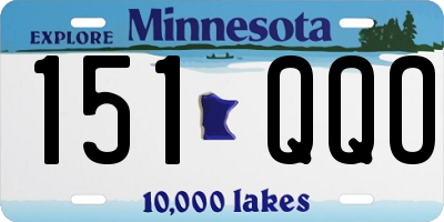 MN license plate 151QQO