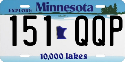 MN license plate 151QQP