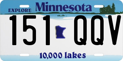 MN license plate 151QQV