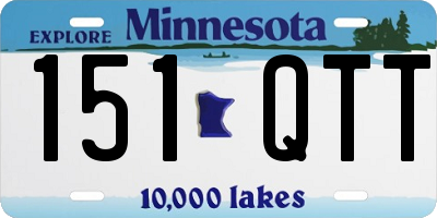 MN license plate 151QTT