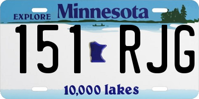 MN license plate 151RJG