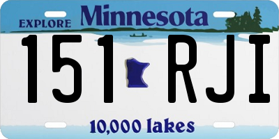 MN license plate 151RJI