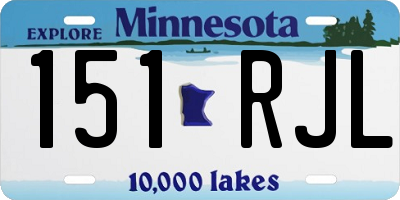 MN license plate 151RJL