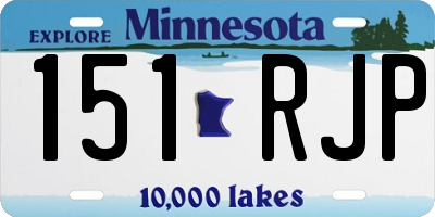 MN license plate 151RJP