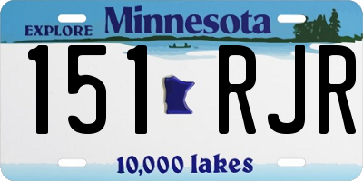 MN license plate 151RJR